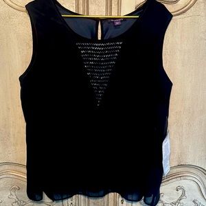 ROAMAN's Black Tank Top with beading - 20W